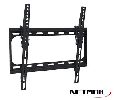 SOPORTE INCLINABLE PARED LCD - 32 A 55 - MAX 40KG - INCLINACION: -10 A 0 - DISTANCIA LCD A PARED 25 MM - MAX VESA 400X400MM - NM-ST09 - NETMAK